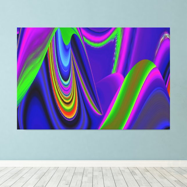 Lienzo Summerrainbow , Resumen del Rainbowart 3D (Insitu (piso de madera))