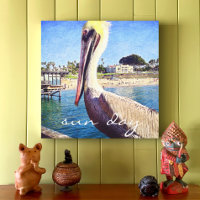 Sun Day Cute Ocean Beach Pier Pelican Bird Photo