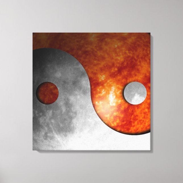 Lienzo Sun y Moon Yin Yang (Anverso)