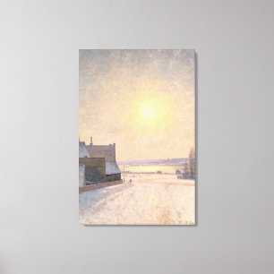 Lienzo Sun y nieve, escena de Estocolmo