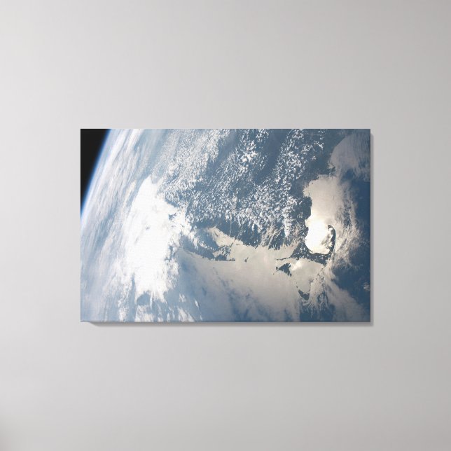 Lienzo Sunglint En Las Aguas De La Tierra. (Anverso)