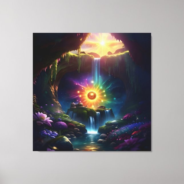 Lienzo Sunlight Cavern Flower Beauty 5 (Anverso)