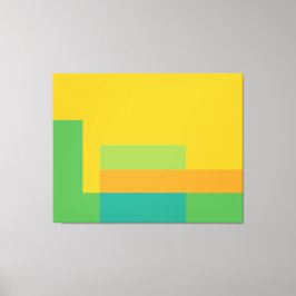 Lienzo Sunny Blocks Green & Yellow