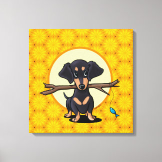 Lienzo Sunny Boho Dachshund Dog