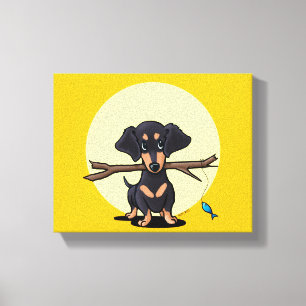 Lienzo Sunny Dachshund Dog