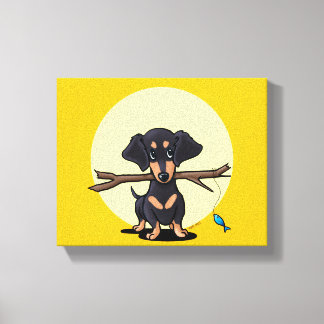 Lienzo Sunny Dachshund Dog