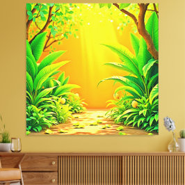 Lienzo Sunny Nature Path Art