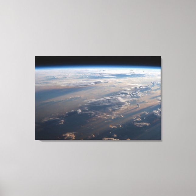 Lienzo Sunrise arroja largas sombras sobre el mar de Fili (Anverso)