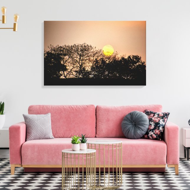 Lienzo Sunrise at Angkor Wat Cambodia - Canvas Wall Art (Insitu (Sala de estar))