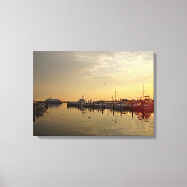 Lienzo Sunrise at Atlantic Highlands NJ (Anverso)