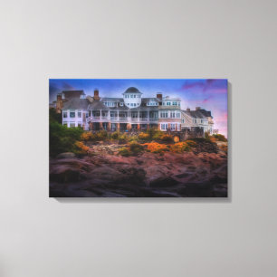 Lienzo Sunrise de la costa panorámica Cape Neddick Maine