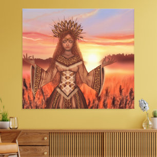Lienzo Sunrise - Diseño de fantasía