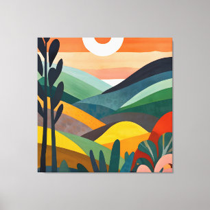 Lienzo Sunrise Over Rolling Hills