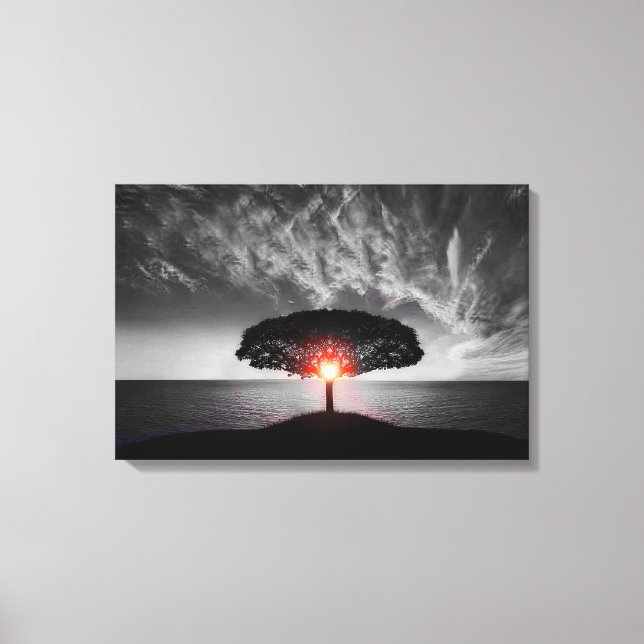 Lienzo Sunrise Sunset: Color Splash (Anverso)