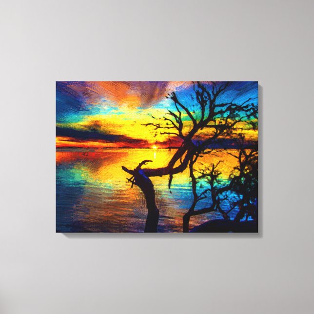 Lienzo Sunset (Anverso)