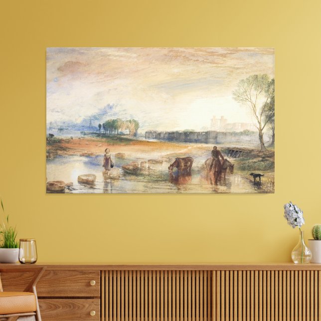 Lienzo Sunset and Moonrise (Insitu (Sala de estar))