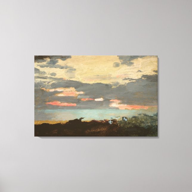 Lienzo Sunset, Bahía de Saco (Anverso)