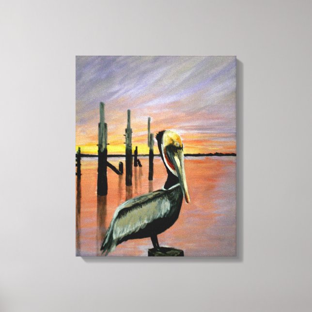 Lienzo Sunset Bay (Anverso)