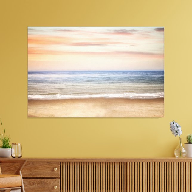 Lienzo Sunset Beach Canvas Print Picture 25 (Insitu (Sala de estar))