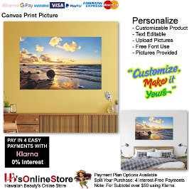 Lienzo Sunset Beach Canvas Print Picture 27