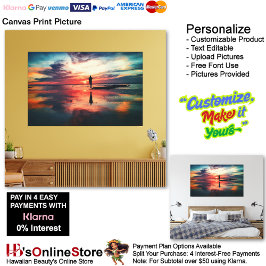 Lienzo Sunset Beach Canvas Print Picture 34