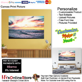 Lienzo Sunset Beach Canvas Print Picture 39