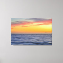 Lienzo Sunset Beach Ocean Abstract Wall Art