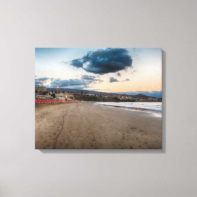 Lienzo Sunset de Maspalomas (Anverso)