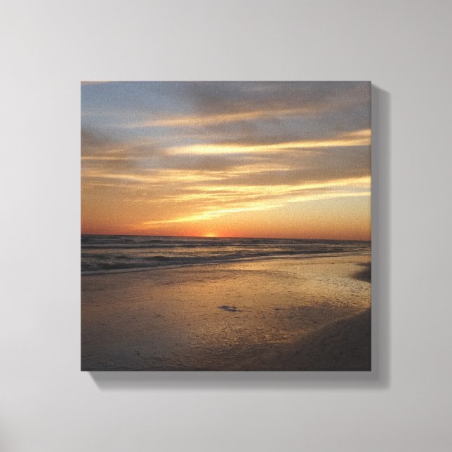 Lienzo Sunset de Siesta Key Beach (Anverso)