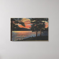 Sunset en el lago Big Bear