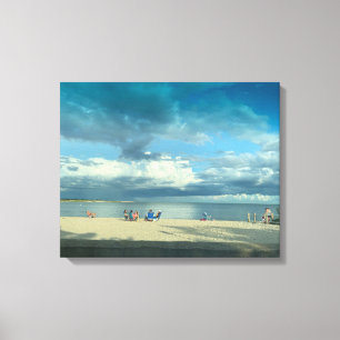 Lienzo Sunset en la playa de Ropes, Cape Cod