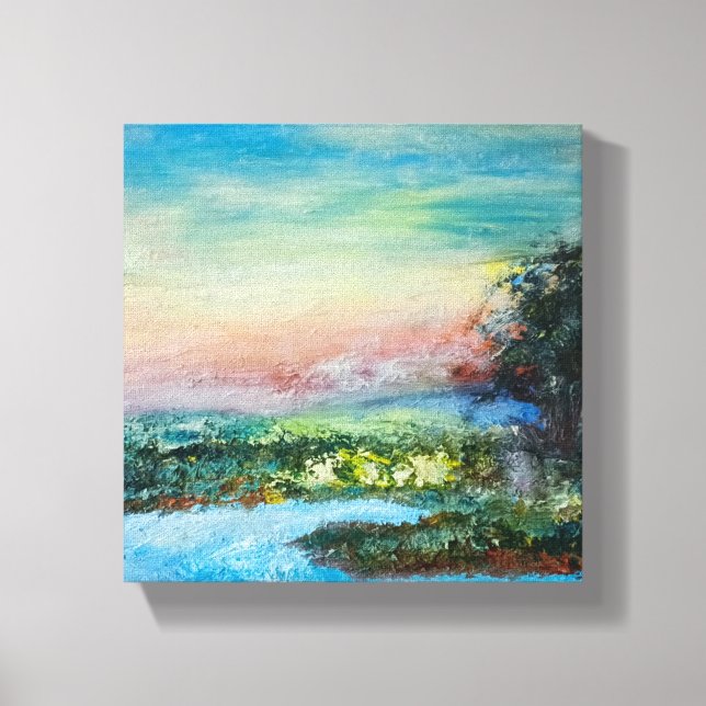 Lienzo Sunset Flow - Artistic Wall Art (Anverso)