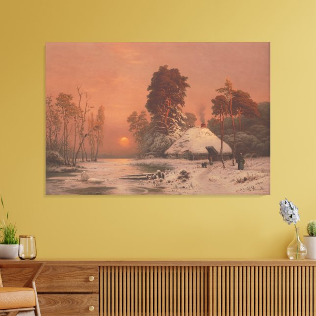 Lienzo  Sunset in winter  (Insitu (Sala de estar))
