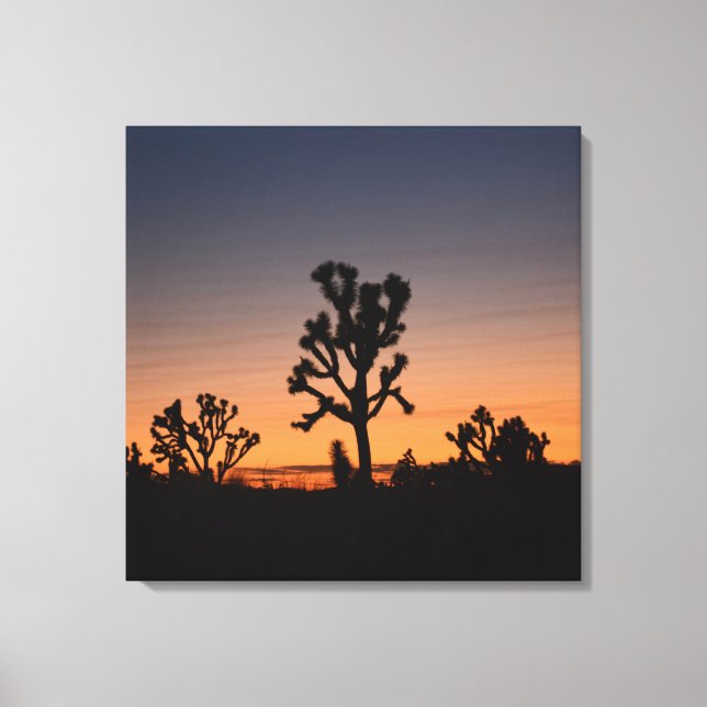 Lienzo Sunset Joshua Trees (Anverso)
