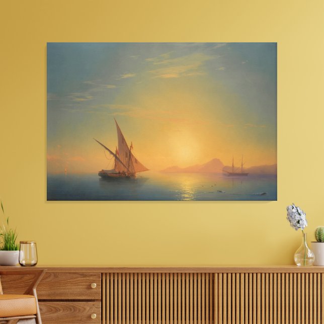 Lienzo Sunset Over Ischia (Insitu (Sala de estar))