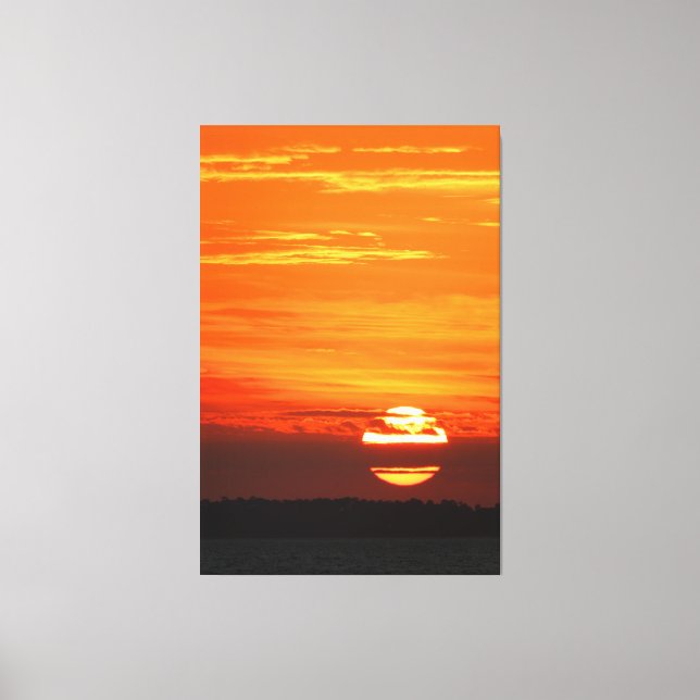 Lienzo SUNSET PACÍFICO 40x60 (Anverso)