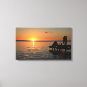 Lienzo Sunset romántico