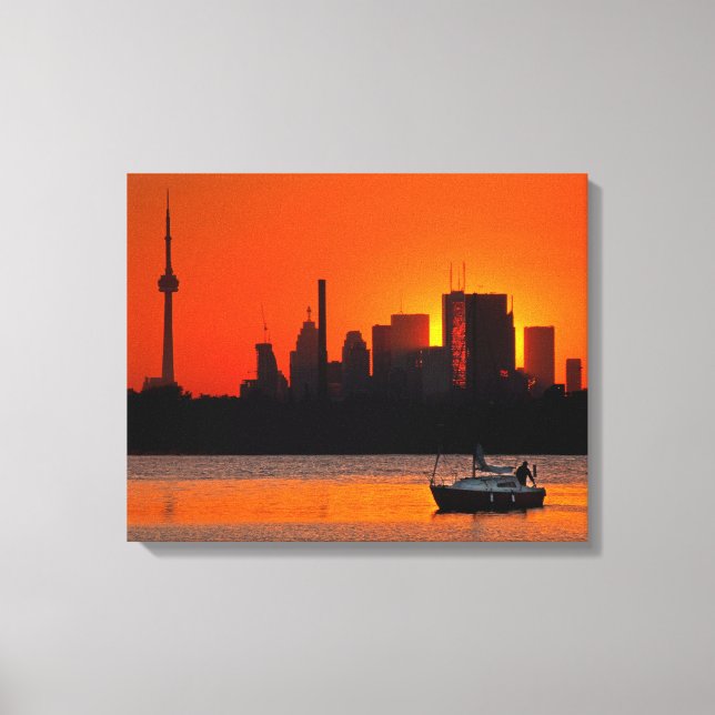 Lienzo Sunset Sail (Anverso)