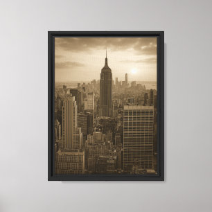 Lienzo Sunset Sepia en Nueva York