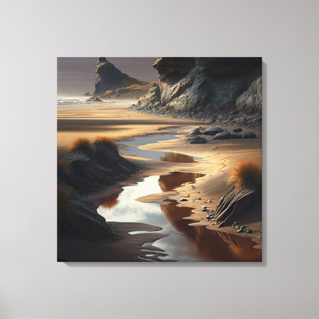 Lienzo Sunset Shore (Anverso)