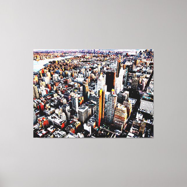 Lienzo Sunset sobre Manhattan (Anverso)