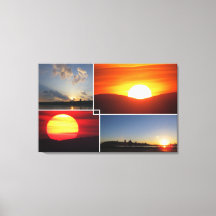 Sunsets de 4 fotografías personalizado