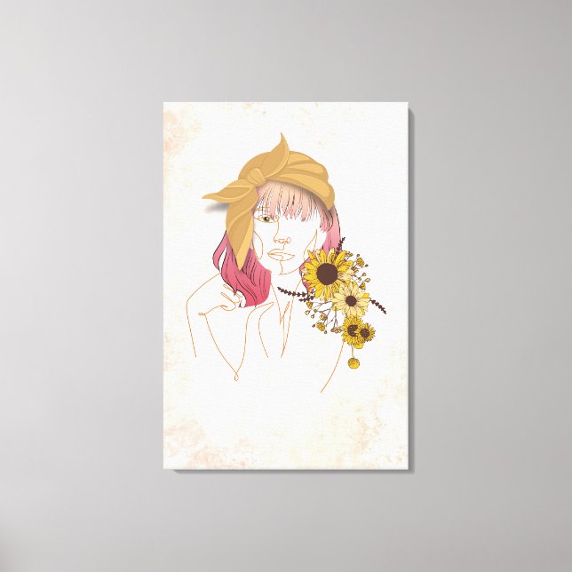 Lienzo Sunshine en mi imagen de tela artística de hombro (Anverso)