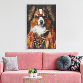 Lienzo Super Fly Shetland Sheepdog | Sheltie