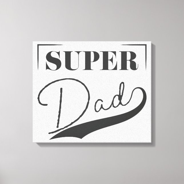 Lienzo Super Papá (Anverso)