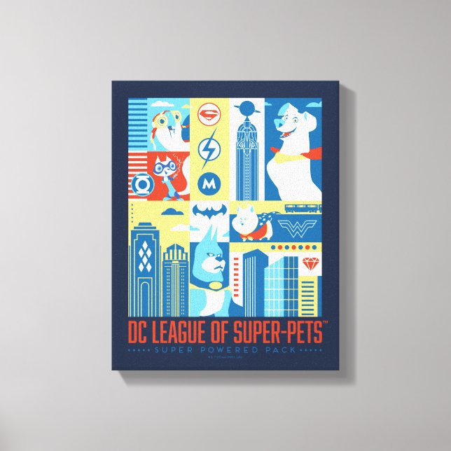 Lienzo Super Powered Pack Art Deco Metropolis (Anverso)