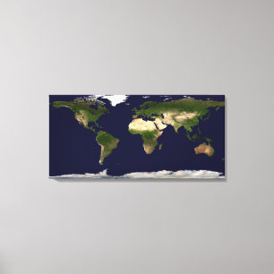 Lienzo Superficie de la tierra, agua poco profunda, y