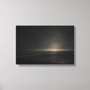 Lienzo Superficie horizontal negra — Aurema