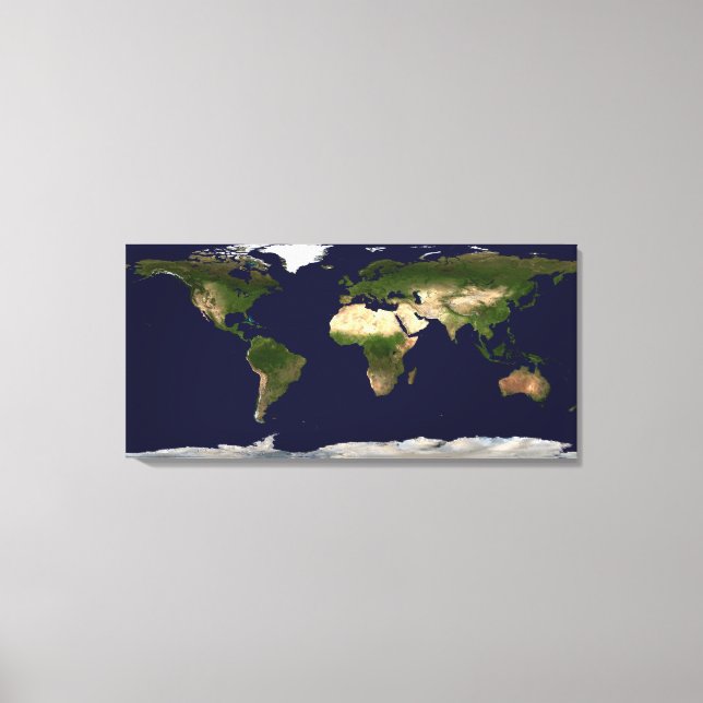 Lienzo Superficie terrestre, agua poco profunda y topogra (Anverso)