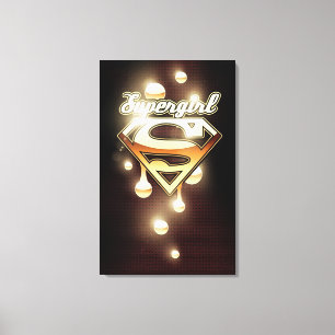 Lienzo Supergirl Gold Drips